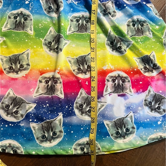 LOL Vintage Bright Rainbow Color Kitten Dress - Picture 5 of 6